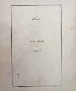 واژه های ناشناخته در شاهنامه؛ دفتر اول | علی رواقی